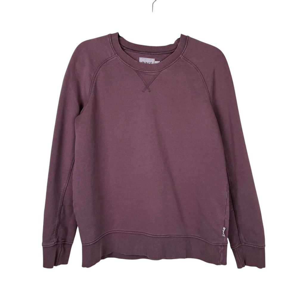 Pact Womens Organic Cotton Crewneck Sweatshirt Size L Purple Sustainable